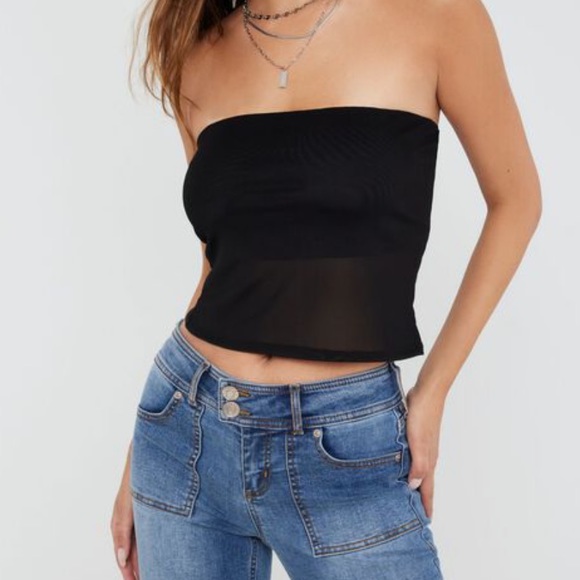 Mesh tube top - Picture 1 of 3